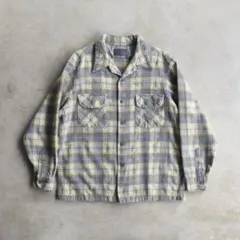 70s ペンドルトン ボードシャツ ウールシャツ M レアカラー ヴィンテージ