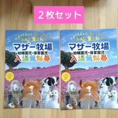 マザー牧場 幼稚園児・保育園児 入場無料券 2枚のサムネイル