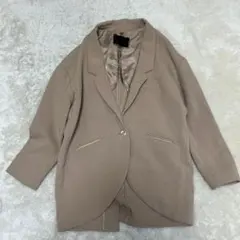 JEANASIS ジーナシス　ジャケット　ベージュ　フリーサイズ