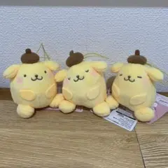 ポムポムプリン むにゃすやマスコットVol.3 全3種　コンプリート