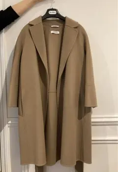 新品未使用 希少 エルメス HERMES ロングジレ カシミヤ ダブルフェイ