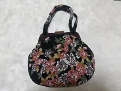 ビーズ刺繍 花柄 ハンドバッグ 箱付き　浴衣　ビーズバック