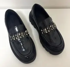 ZARA キッズ　ストーン付きローファー　サイズ32