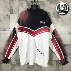 唯一無二 FILA フィラ スウェット ボロ ダメージ バリフェード グランジ