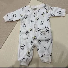 パンダ柄ロンパース 60cm