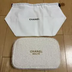シャネル CHANEL 2024クリスマスコフレ ポーチ ホワイト 箱付き