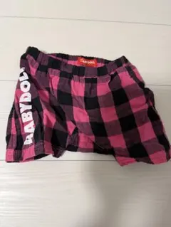 BABYDOLL チェック柄パンツ ピンク・黒　80センチ　おまとめ大歓迎