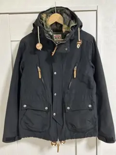 3wayサーモライト迷彩防寒マウンテンパーカー黒M　スノーピークフリークスデウス