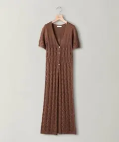 クロッシュニットロングカーディガン　⭐️ ビューティ&ユース