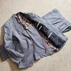 美品 Paul Smith セットアップ スーツ グレンチェック ブルーグレーのサムネイル