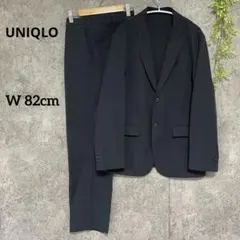 【UNIQLO】感動ジャケット 感動パンツ セットアップスーツ ネイビー M