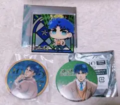 ジョジョワールド ジョナサン 75mm 缶バッジ アクリルコースター 3点セット