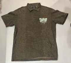 BackChannel クロコダイルパターン ポロシャツ Lサイズ