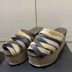 merry jenny メリージェニー ミックスメッシュ厚底サンダルのサムネイル