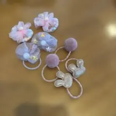 ヘアゴムセットとヘアピンセット　ヘアアクセサリー