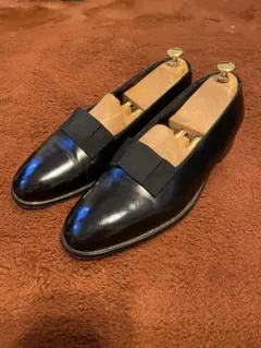 【新品未使用】27.5cmラルフローレン レザーシューズ ブラック イタリア製 piazza_rl61-1