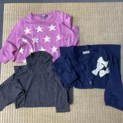 子供服 ユニクロ セーター ヒートテック 羽織 140cm 3点セット