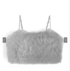 GRL ファーショート丈ビスチェ　グレーのサムネイル