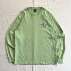 希少 HUF INTERGALACTIC LS TEE ロンT 星ロゴ刺繍 緑Mのサムネイル