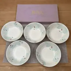 sachi様専用　桂由美 花柄皿セット 5枚セット　新品未使用　※再値下げ