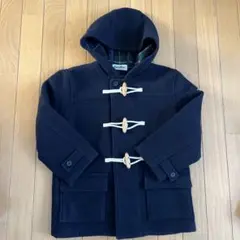 ファミリア　ダッフル　コート　120 ネイビー 紺色　フォーマル　チェック柄