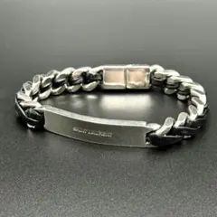マルコメ　SAINT LAURENT シルバーブレスレット925 SAINT LAURENT 新品同様 サンローラン デコチェーン ブレスレット