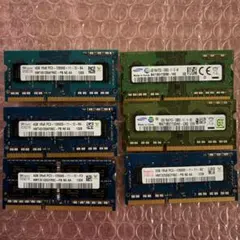 ノートPC用メモリ 4GB 4枚セット DDR3 sodimm ジャンク - メルカリ
