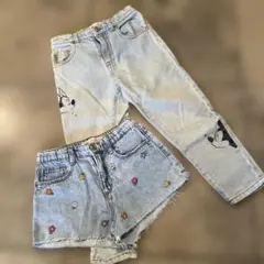 ZARA デニムショートパンツ デニムパンツ　110cm