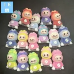 ラブブ フィギュア キーホルダー チャーム 8色 16個セット