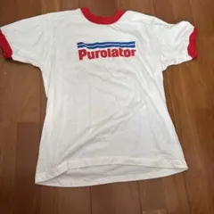 80s USA製 Screen StarsリンガーTシャツ 企業系