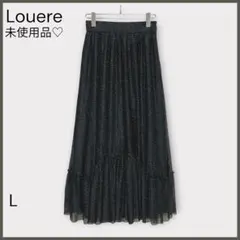 【ルエレ】ラメフレアチュールスカート/未使用美品/美シルエット/ブラックのサムネイル