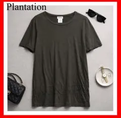 Plantation プランテーション✨クルーネック　刺繍　Tシャツのサムネイル