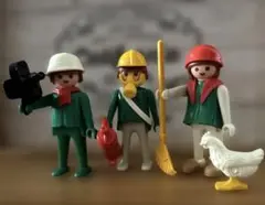 オールドプレイモービル PLAYMOBIL 70年代初期バージョン 働く人たち
