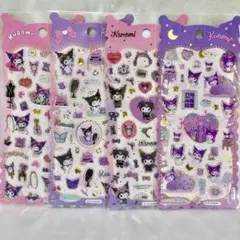 週末限定割！！【クロミ】ぷっくりクリアシール✨サンリオ✨4枚セット