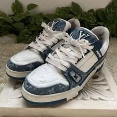 ルイヴィトン　 LV　トレイナー 　モノグラム　デニム切替　スニーカー　8