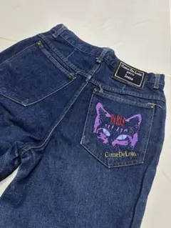 Come De Loin Paris Jeans 猫刺繍 デニムパンツ30