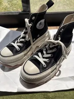 CONVERSE ALL STAR ブラック 厚底　ハイカット　スニーカー
