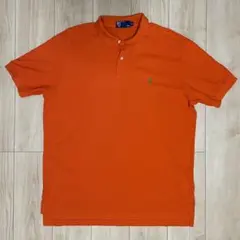Polo ralph lauren ポロシャツ USA製 XL  オレンジ