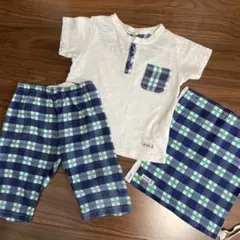 パジャマ　半袖Tシャツとショートパンツセット 巾着付き　サイズ110