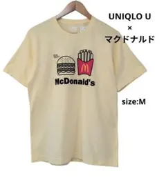 UNIQLO U ユニクロ×マクドナルド 50周年記念 Tシャツ M イエロー