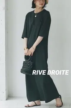 RIVE DROITE ゴブソデワンピース ブラックのサムネイル
