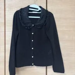 黒 長袖カーディガン