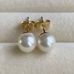あこや真珠　スタッドピアス　F570