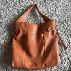 genten レザー ショルダーバッグ