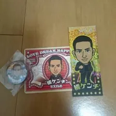 橘ケンチ 缶バッジホロカード千杜札シール