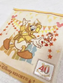 ディズニー40周年記念 ドナルド タオル＆チャーム