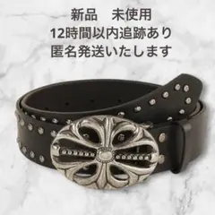 クロスバックル　ベルト 黒 スタッズベルト y2k パンク　グランジ 十字架