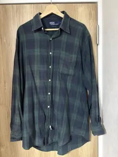 Polo by Ralph Lauren チェック柄 長袖シャツ グリーン系 Lのサムネイル