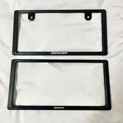 MAD BLACK無限カスタムナンバーフレーム1 SUZUKI 純正 ナンバーフレーム カスタムペイント マットブラック