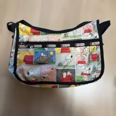 スヌーピー コミック柄 ショルダーバッグ